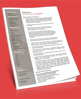 Healthcare Resume